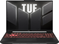 Ноутбук Asus TUF Gaming A16 FA607NUG-RL161 Ryzen 7 7445HS 16Gb SSD512Gb NVIDIA GeForce RTX4050 6Gb 16" IPS WUXGA (1920x1200) без ОС grey WiFi BT Cam (90NR0MU3-M009R0)