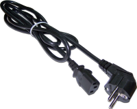 Шнур питания Lanmaster LAN-PP13/SHA-1.8-WH C13-Schuko проводник.:3x0.75мм2 1.8м 220В 10А черный