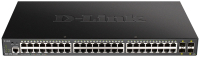 Коммутатор D-Link DGS-1250-52XMP/RU/A1A 48x1Гбит/с 4SFP+ 370W управляемый
