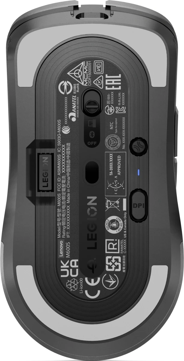 Мышь Lenovo Legion M600s Qi Wireless Gaming темно-серый оптическая 19000dpi беспров. BT/Radio USB (GY51H47355) Мышь Lenovo Legion M600s Qi Wireless Gaming темно-серый оптическая 19000dpi беспров. BT/Radio USB (GY51H47355)
