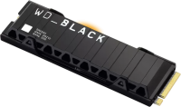 Твердотельный накопитель Western Digital Black SN850X SSD M2.2280 PCIe 4.0 4Tb, 7300MBs/6600MBs, TBW 2400, with heatsink, WDS400T2XHE, 1 year