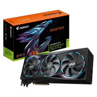 Видеокарта Gigabyte Bad Pack RTX5070Ti MASTER 16GB GDDR7 256bit 3xDP HDMI 3FAN RTL bp