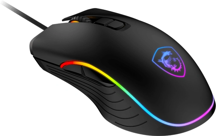 Мышь проводная Mouse MSI FORGE GM300, Wired, 118g, DPI 7200, Symmetrical design, RGB LED, black Мышь проводная Mouse MSI FORGE GM300, Wired, 118g, DPI 7200, Symmetrical design, RGB LED, black