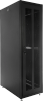 Шкаф серверный ЦМО (ШТК-Э-42.6.10-44АА-9005) напольный 42U 600x1000мм пер.дв.перфор. задн.дв.перфор. 2 бок.пан. направл.под закл.гайки 710кг черный 915мм 105кг