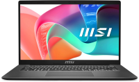 Ноутбук MSI Modern 14 F1MG Core 7 150U 14" FHD (1920*1080)IPS, DDR4 16GB (8GB*2),512GB SSD Intel Graphics,backlight,46.8Whr,1.5kg,Dos,1y,Platinum Gray