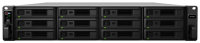 Система хранения данных Synology Rack 2U/12bay DualCont Array (QC2,4GhzCPU/8Gbupto64/2x1GbE+1x10GbERJ45(+1xExpSlot) per contr)NoHDD(upto12 2,5"/3,5"SASupto36with 2xRXD1219SAS),RAIDBasic,JBOD,0,1,5,6,10,F1/2xRPS/norail/1YW'