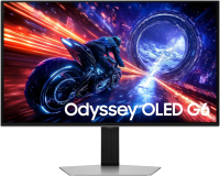 27" Монитор Samsung Odyssey OLED G6 G60SF S27FG602SI Silver QHD (2560x1440), OLED, 500Hz, HDMIx2+DP