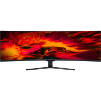 Монитор 49"    ACER  Nitro EI491CRSbmiiiphx,  VA, 32:9,  1800R Curved , 3840x1080, 144Hz,4ms, 178°/178°, 400nits,  1xHDMI(2.0) + 2xHDMI(1.4) + 1xDP+ Audio Out, FreeSync Premium Pro, HDR 400, Hadj 95, 3Wx2