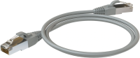 Патч-корд Sysmatrix PC 4545.5ES26.1LSZHGY F/UTP RJ-45 вил.-вилка RJ-45 кат.5E 1м серый LSZH