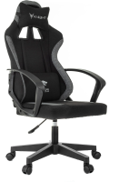 Кресло игровое Knight Optimum черный/серый крестов. пластик