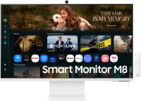 Монитор Samsung 32" S32FM801UMXUE белый VA LED 4ms 16:9 HDMI M/M Cam матовая HAS Piv 3000:1 400cd 178гр/178гр 3840x2160 60Hz 4K USB 7кг
