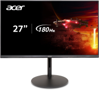 Монитор 27" ACER XF270X1bmiiphx Black (IPS, 1920x1080, 1ms, 250cd, 200Hz, 2xHDMI(2.0)+1xDP(1.4) + SPK + Audio Out, Speakers 2Wx2, External, sync: FreeSync Premium, hdr: HDR 10, hadj 100, Vesa:75x75)