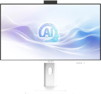Моноблок MSI Modern AM273QP AI 1UM-095XRU 27" WQHD Core Ultra 7 155H (1.4) 16Gb SSD1Tb Graphics CR без ОС 2.5Gigabit WiFi BT 120W клавиатура мышь Cam белый 2560x1440