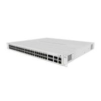 Коммутатор MIKROTIK Bad Pack CRS354-48P-4S+2Q+RM Cloud Router Switch 354-48P-4S+2Q+RM with 48 x Gigabit RJ45 LAN (all PoE-out), 4 x 10G SFP+ cages, 2 x 40G QSFP+ cages, RouterOS L5, 1U rackmount enclosure, 750W PSU