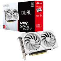 Видеокарта ASUS RX9060XT DUAL WHITE 16GB GDDR6 128bit 2xDP HDMI 2FAN RTL (DUAL-RX9060XT-16G-WHITE)