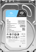 Жесткий диск Seagate SkyHawk HDD 3.5" SATA 8Tb, 5400 rpm, 256Mb buffer, 512e/4Kn, CMR, ST8000VX010, 1 year