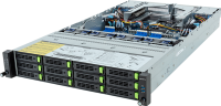 Шасси серверное Gigabyte Server Platform R283-Z94 Rev.3x / 2U / 2xAMD (9004/9005) / 2xHS / 24xDIMM / 12xLFF NVME/SAS/SATA + 4xSFF SATA/SAS + 3xM.2 PCIe Gen3 / 2x1GbE / 2xOCP 3.0 / 2xFHHL / 2x1600W / Rails / 1Y