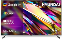 Телевизор LED Hyundai 65" H-LED65BU7011 Google TV Frameless Metal черный/черный 4K Ultra HD 60Hz DVB-T DVB-T2 DVB-C DVB-S DVB-S2 USB WiFi Smart TV