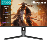 Монитор Hisense 27" 27G7Q PRO светло-серый IPS LED 1ms 16:9 HDMI матовая HAS Piv 1000:1 350cd 89гр/89гр 3840x2160 160Hz DP 4K USB 6.7кг