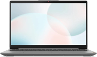 Ноутбук Lenovo IdeaPad 3 15IAU7 Core i3 1215U 8Gb SSD256Gb Intel UHD Graphics 15.6" TN FHD (1920x1080) noOS grey WiFi BT Cam (82RK013WRK)