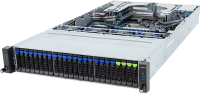 Шасси серверное Gigabyte Server Platform R283-S92 / 2U / 2xIntel (Gen 4/5) / 2xHS / 32xDIMM / 4xSFF NVMe/SATA/SAS + 20xSFF SATA/SAS + 2xSFF SATA/SAS / 2x1GbE / 2xOCP 3.0 / 6xFHHL + 2xLP / 2x2000W / Rails / 1Y