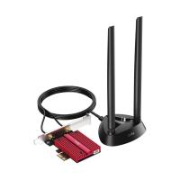 Адаптер беспроводной связи (Wi-Fi) CUDY BE9300 Wi-Fi 7 PCI Express Adapter BE9300 Wi-Fi 7 Bluetooth 5.4 PCI Express Adapter with Heatsink and Magnetized Antenna Base, Intel BE200 module,Tri-band 2T2R, 5.8Gbps@6Ghz+2.8Gbps@5GHz + 688Mbps@2.4GHz, 802.11be/a