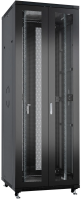 Шкаф серверный Cabeus (ND-05C-42U80/120-BK) напольный 42U 800x1200мм пер.дв.перфор.2ств. задн.дв.перфор.2-хст. 800кг черный 1102мм 2055мм IP20 сталь