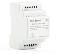 Ибп исполнения din (583) Бастион SKAT-12-1.0 DIN (СКАТ ИБП-12/1-DIN) источник питания 12В 1А пластиковый корпус под DIN рейку 35 мм