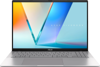 Ноутбук Asus VivoBook S16 M3607KA-SH131 Ryzen AI 5 330 16Gb SSD512Gb AMD Radeon Graphics 16" OLED WUXGA (1920x1200) без ОС silver WiFi BT Cam (90NB16T2-M00990)