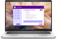 Ноутбук Dell Pro 14 Plus  Core Ultra 7 268V 14,0" QHD+ (2560 x 1600),300nit AG,300 nit,32 GB LPDDR5,2TB SSD, Intel  Arc graphics,3cell 55Wh,Backlit,FPR,Thunderbolt,Linux,1,4kg,2y,KB Eng/Rus,Platin Silver