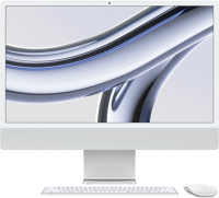 Моноблок Apple iMac A2874 24" 4.5K M3 8 core (4) 8Gb SSD512Gb 10 core GPU macOS WiFi BT 143W клавиатура мышь Cam серебристый 4480x2520
