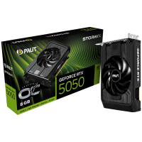 Видеокарта Palit Bad Pack RTX5050 STORMX OC 8GB GDDR6 128bit 3-DP HDMI 1FAN ITX RTL bp