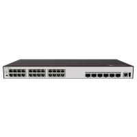 Коммутатор Huawei S5735-L24P4XE-A-V2 (24*10/100/1000BASE-T ports, 4*10GE SFP+ ports, 2*12GE stack ports, PoE+, AC power), L-MLIC-S57L