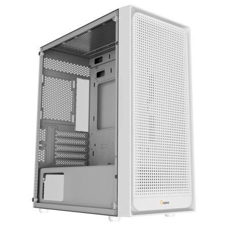 Корпус для ПК Case Ocypus Gamma C50 WH mATX / win / white / no PSU / Tempered Glass