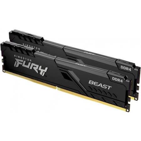 Память DDR4 2x16Gb 3600MHz Kingston KF436C18BBK2/32 Fury Beast Black RTL Gaming PC4-28800 CL18 DIMM 288-pin 1.35В single rank с радиатором Ret