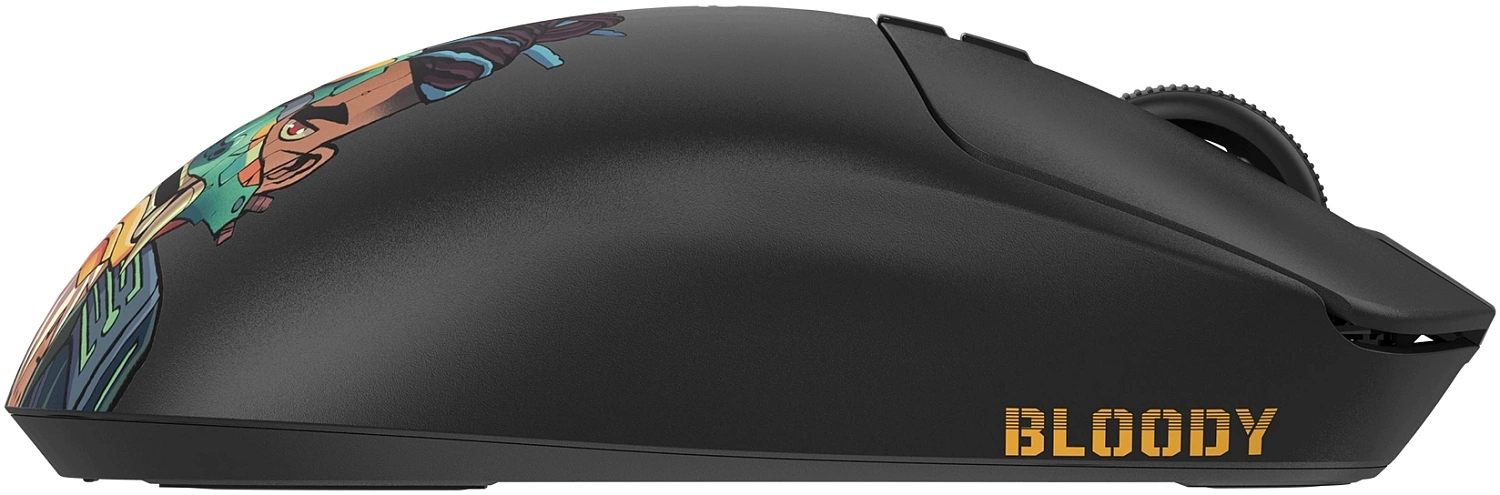 Мышь A4Tech Bloody R72 Ultra Duo черный/рисунок оптическая (20000dpi) беспроводная USB (7but) Мышь A4Tech Bloody R72 Ultra Duo черный/рисунок оптическая (20000dpi) беспроводная USB (7but)