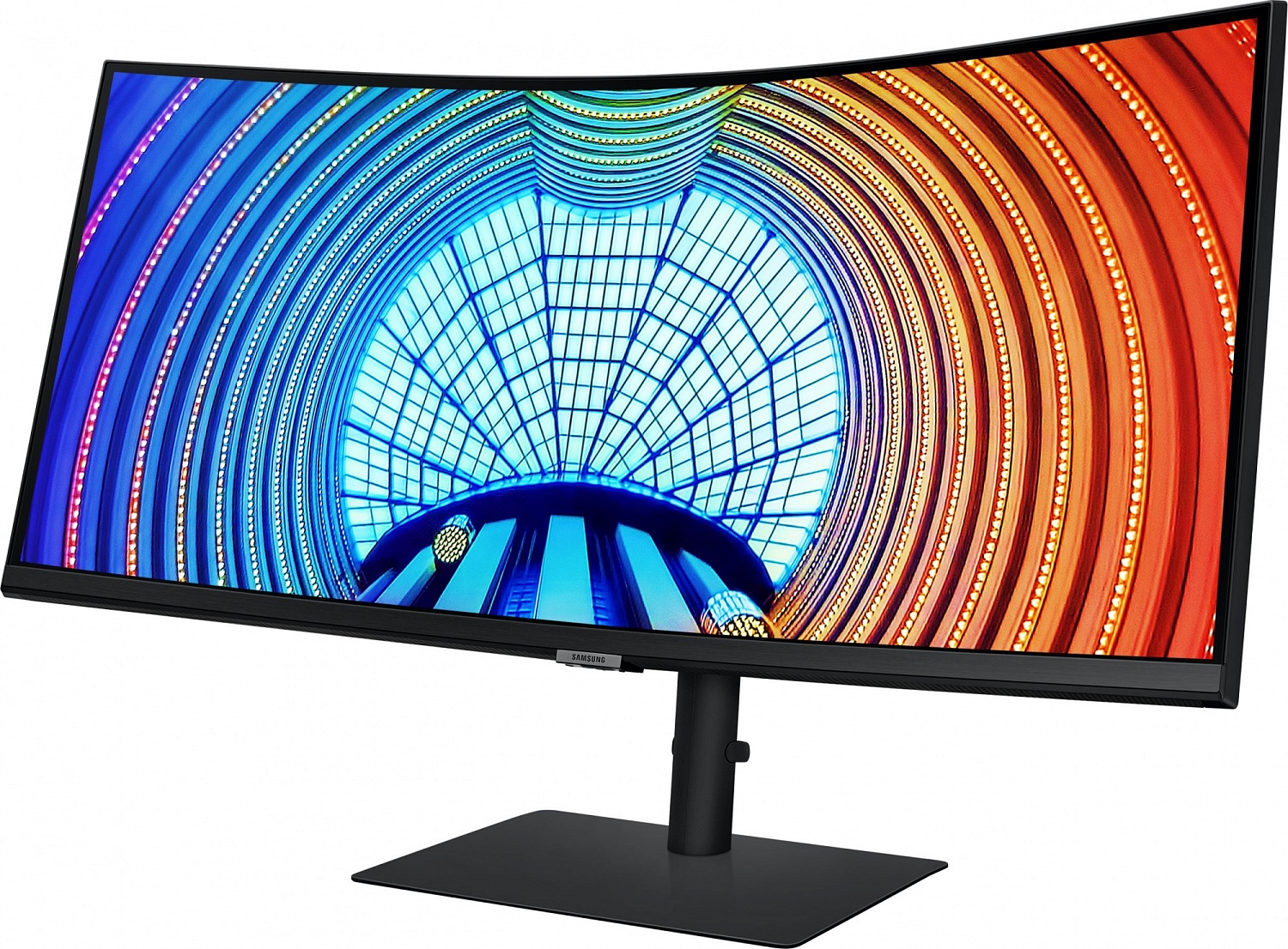 Монитор Samsung 34" LS34A650UBI черный VA LED 5ms 21:9 HDMI матовая HAS Piv 300cd 178гр/178гр 3440x1440 100Hz DP 2K USB 7.6кг