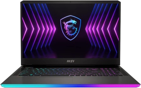 Ноутбук MSI Raider GE77HX 12UHS-232RU Core i7 12800HX 32Gb SSD2Tb NVIDIA GeForce RTX3080Ti 16Gb 17.3" IPS QHD (2560x1440) Windows 11 Home dk.grey WiFi BT Cam (9S7-17K514-232)