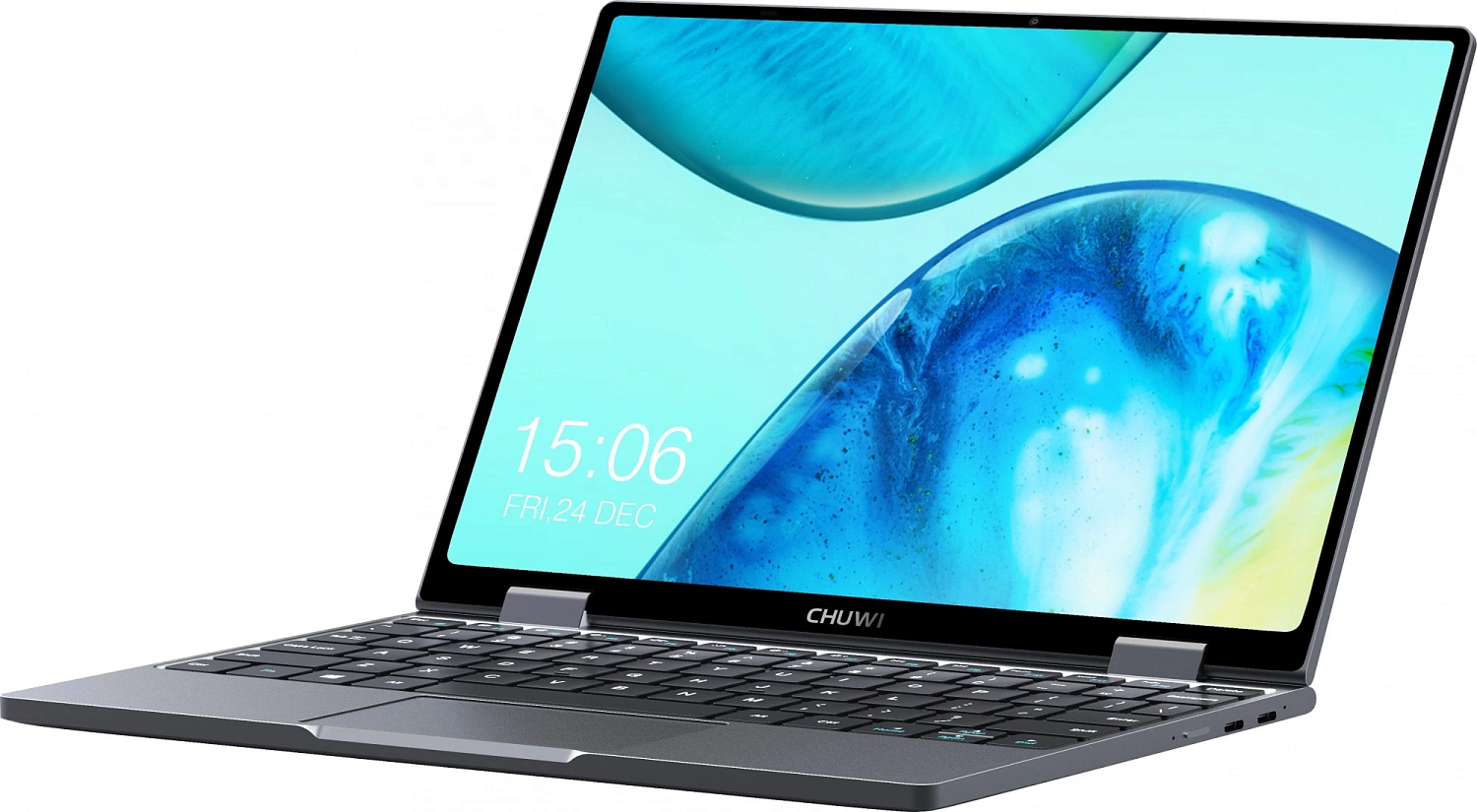 Ноутбук Chuwi MiniBook X N100 12Gb SSD512Gb Intel UHD Graphics 10.51" IPS Touch WQXGA (1920x1200) Windows 11 Home grey WiFi BT Cam 3800mAh (1746362)