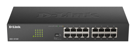 Коммутатор D-Link DGS-1016D DGS-1016D/J1A 16x1Гбит/с неуправляемый