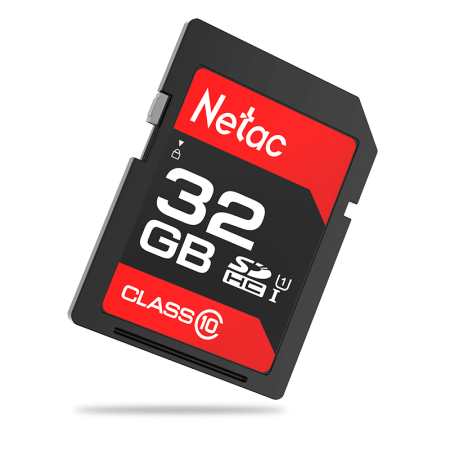 Носитель информации Netac P600 32GB SDHC U1/C10 up to 80MB/s, retail pack