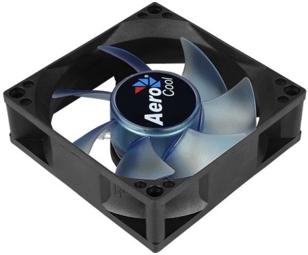 Вентилятор Aerocool Motion 8 Blue-3P 80x80mm 3-pin 25dB 90gr LED Ret