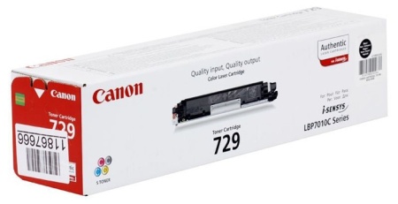 Картридж лазерный Canon 729BK 4370B002 черный (1200стр.) для Canon i-Sensys LBP-7010C/7018C