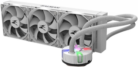 Система водяного охлаждения Zalman Reserator5 Z36 WHITE Soc-AM5/AM4/1151/1200/2066/2011/1700 4-pin 18-37dB Al+Cu 350W 2550gr LED Ret