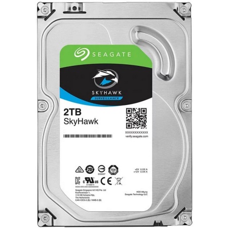 3.5" 2TB Seagate SkyHawk Surveillance HDD ST2000VX012 SATA 6Gb/s, 5900rpm, 256MB, 24x7, Bulk {25} ST2000VX012 (009775)