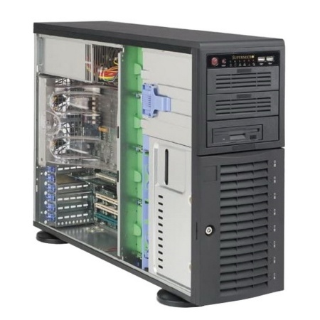 Корпус SuperMicro CSE-743I-665B 4U / Full Tower Chassis Supports max. Motherboard, Sizes ? E-ATX "12" x 13"/ATX/Micro ATX,2x 4-Fixed 3.5" IDE HDD Carriers,Front HDD Door Lock & Side Panel Intrusion Switch,Front I/O Ports: 2x USB 2.0 (063796)"