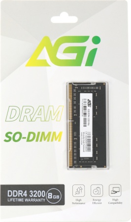 Память DDR4 8Gb 3200MHz AGi AGI320008SD138 SD138 RTL PC4-25600 SO-DIMM 260-pin Ret