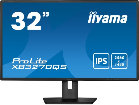 Монитор Iiyama 31.5" ProLite XB3270QS-B5 черный IPS LED 16:9 DVI HDMI M/M матовая HAS Piv 250cd 178гр/178гр 2560x1440 60Hz DP WQ 8.6кг