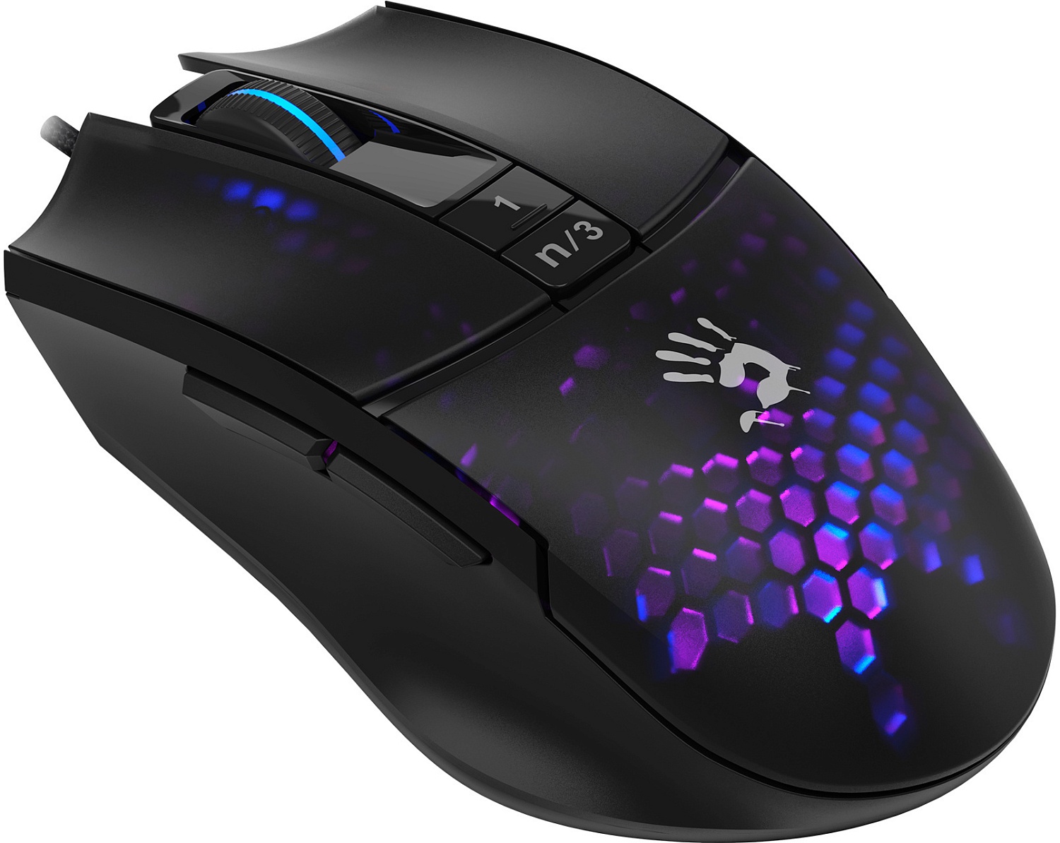 Мышь A4Tech Bloody L65 Max черный/фиолетовый оптическая (12000dpi) USB (6but) Мышь A4Tech Bloody L65 Max черный/фиолетовый оптическая (12000dpi) USB (6but)