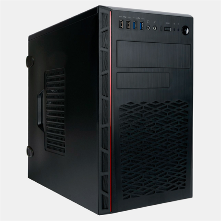 Корпус Mini Tower InWin EMR065 Black __________  U3.0*2+U2.0*2  A(HD) +intrusion switch mATX